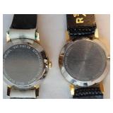 Movado Museum Classic Black and White Wrist Watch Pair