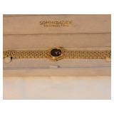 Movado Museum Watch with Black Dial and Panther-link Bracelet