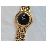 Movado Museum Watch with Black Dial and Panther-link Bracelet