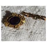 Victorian Jeweled Brooch and Locket