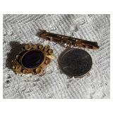 Victorian Jeweled Brooch and Locket