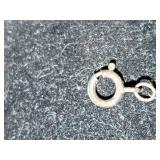 14K White Gold Necklace with Baroque Pearl Stations