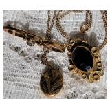 Victorian Jeweled Brooch and Locket