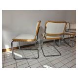 Marcel Breuer Cesca Style Cantilever Dining Chairs ~ set of 4