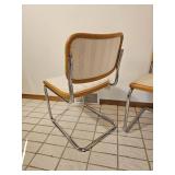 Marcel Breuer Cesca Style Cantilever Dining Chairs ~ set of 4