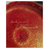 Murano Art Glass Spiral Vase, Artist Signed