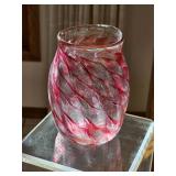 Signed Art Glass Vase by Peter Zelle