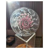 Hand-Blown Art Glass Charger Platter by Peter Zelle