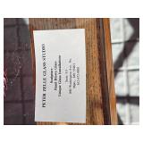 Hand-Blown Art Glass Charger Platter by Peter Zelle