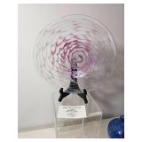 Hand-Blown Art Glass Charger Platter by Peter Zelle