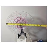 Hand-Blown Art Glass Charger Platter by Peter Zelle