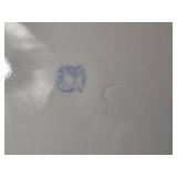 French Limoges Hand-Painted Charger with Blue Jays, Signed Dubois