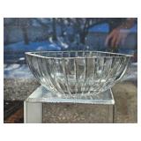 Orrefors Swedish Crystal Ribbed Bowl