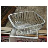 Orrefors Swedish Crystal Ribbed Bowl