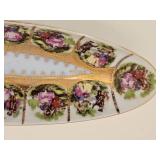 Royal Vienna Gilt Porcelain Serving Platters, pair