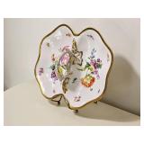 C.T. Altwasser Porcelain Butterfly-Handled Divided Serving Dish