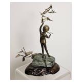 Malcom Moran Limited Edition Bronze Figural Sculpture