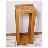 Solid Oak Display Pedestal Stand