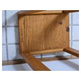 Solid Oak Display Pedestal Stand