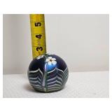 Hand-Blown Studio Art Glass Paperweight, Signed Quentin Flem