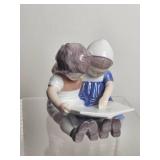 Bing & Grondahl Copenhagen Porcelain Children Reading Figurine