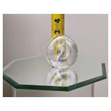 Mats Jonasson Swedish Art Glass Paperweight