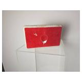 Mid Century Bijan Brass Sailboat Sculpture on Faux Marble Base