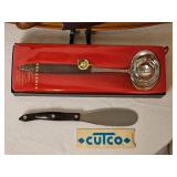 Dansk MCM Teak Surfboard Serving Tray with Knife by Jens Quistgaard