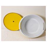 Vintage NACCO Danish Enamel Dutch Oven - Unmarked