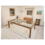 Stunning Large Mid Century Sawhill Furniture Inc. Dining Table