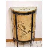 Vintage Imperial Furniture Chinoiserie Gilt-Painted Crescent Cabinet