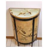 Vintage Imperial Furniture Chinoiserie Gilt-Painted Crescent Cabinet