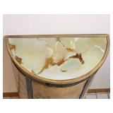 Vintage Imperial Furniture Chinoiserie Gilt-Painted Crescent Cabinet