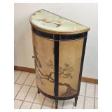 Vintage Imperial Furniture Chinoiserie Gilt-Painted Crescent Cabinet