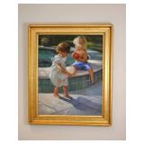 Original Signed Oil Painting on Canvas in Gilt Frame - by Kettleborough