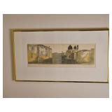 Artist Proof Lithograph - "Canal Grande e Salute in Venezia"