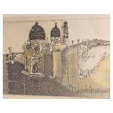 Artist Proof Lithograph - "Canal Grande e Salute in Venezia"