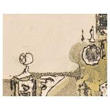 Artist Proof Lithograph - "Canal Grande e Salute in Venezia"