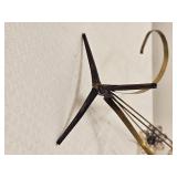 Mid Century Brutalist Metal Daisy Sculpture Signed Bronson