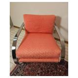 John Mascheroni MCM Chrome Lounge Chairs for Swaim Originals, Pair