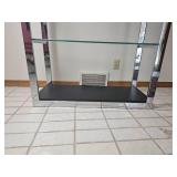 Vintage Milo Baughman-Style Chrome Shelving Unit B