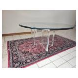 70s Lucite "Check-Mark" Sculptural Coffee Table