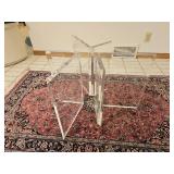 70s Lucite "Check-Mark" Sculptural Coffee Table