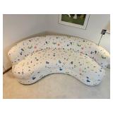 Bago Upholstered Swaim Originals Kidney Bean Sofa with Matching Lounge Chair