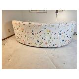 Bago Upholstered Swaim Originals Kidney Bean Sofa with Matching Lounge Chair