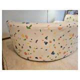 Bago Upholstered Swaim Originals Kidney Bean Sofa with Matching Lounge Chair