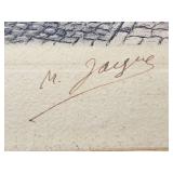 Original Hand-Colored Lithograph “Barbizon – L’AubergeGanne” by Maurice Jacque, c.1880