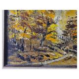 Original Frank T. Sakamoto Oil Painting Autumn Landscape