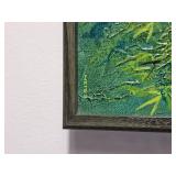 Vintage Mid Century Modern Meadow Poster Signed Heiss