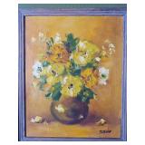 Still Life Floral Oil Painting, Original Sergey Slavin